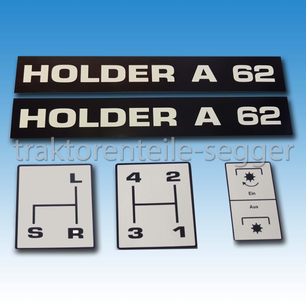 Aufkleber-Satz Holder A 62 5-teilig